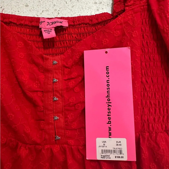 Betsy Johnson NWT Red Dress, Medium - Picture 3 of 6
